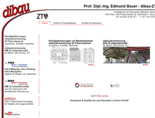 Tablet Screenshot of dibau.at